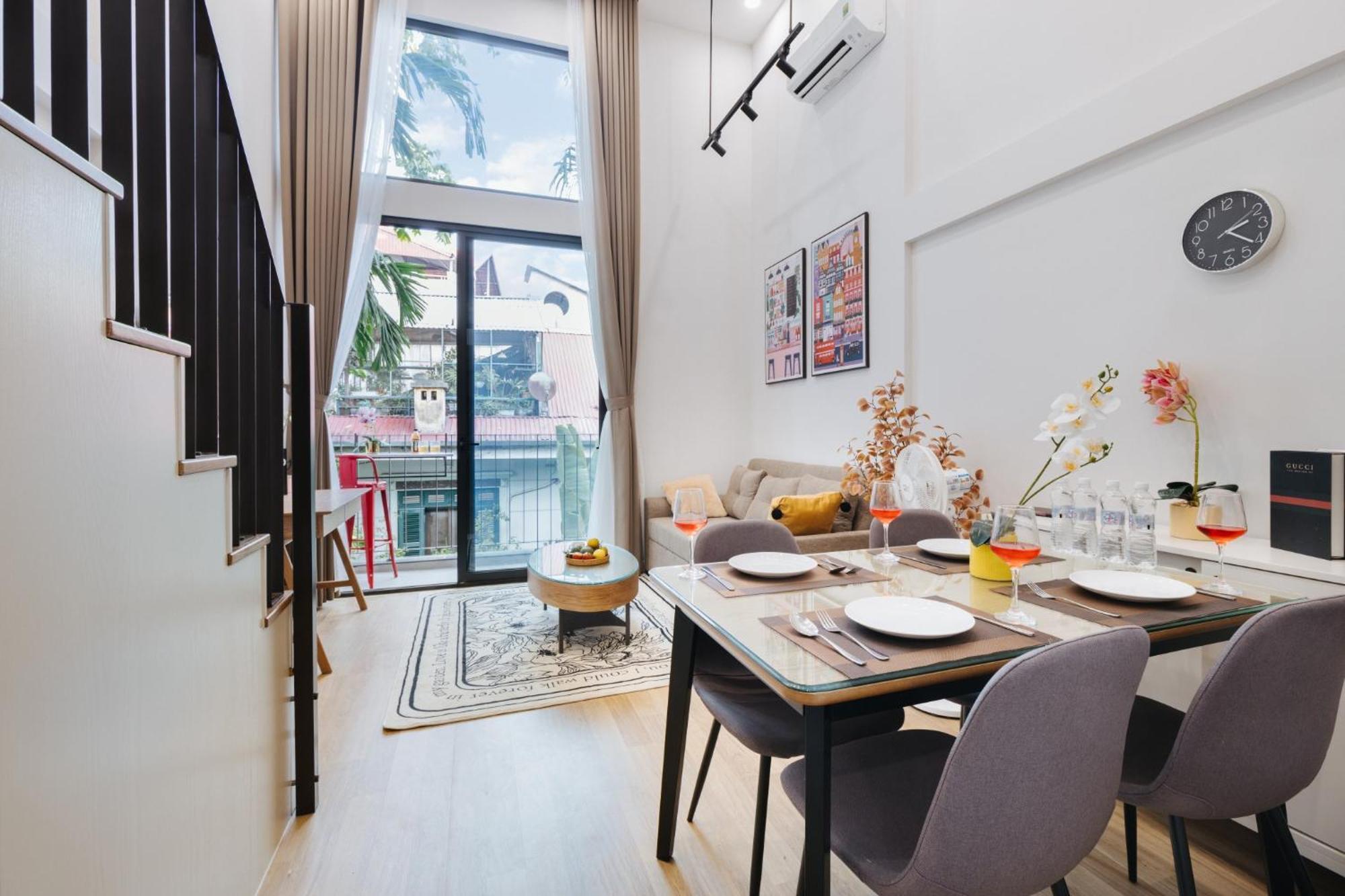 Margaery Boutique Apartment & Skyon9 Rooftop Bar Hanoi Exterior foto